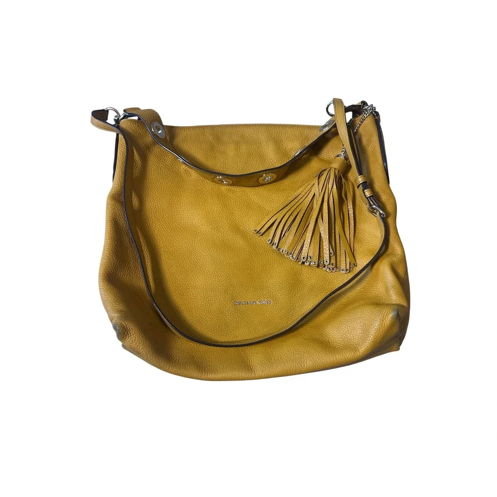 Michael Kors Yellow Brooklyn‎ Large Leather Hobo Bag